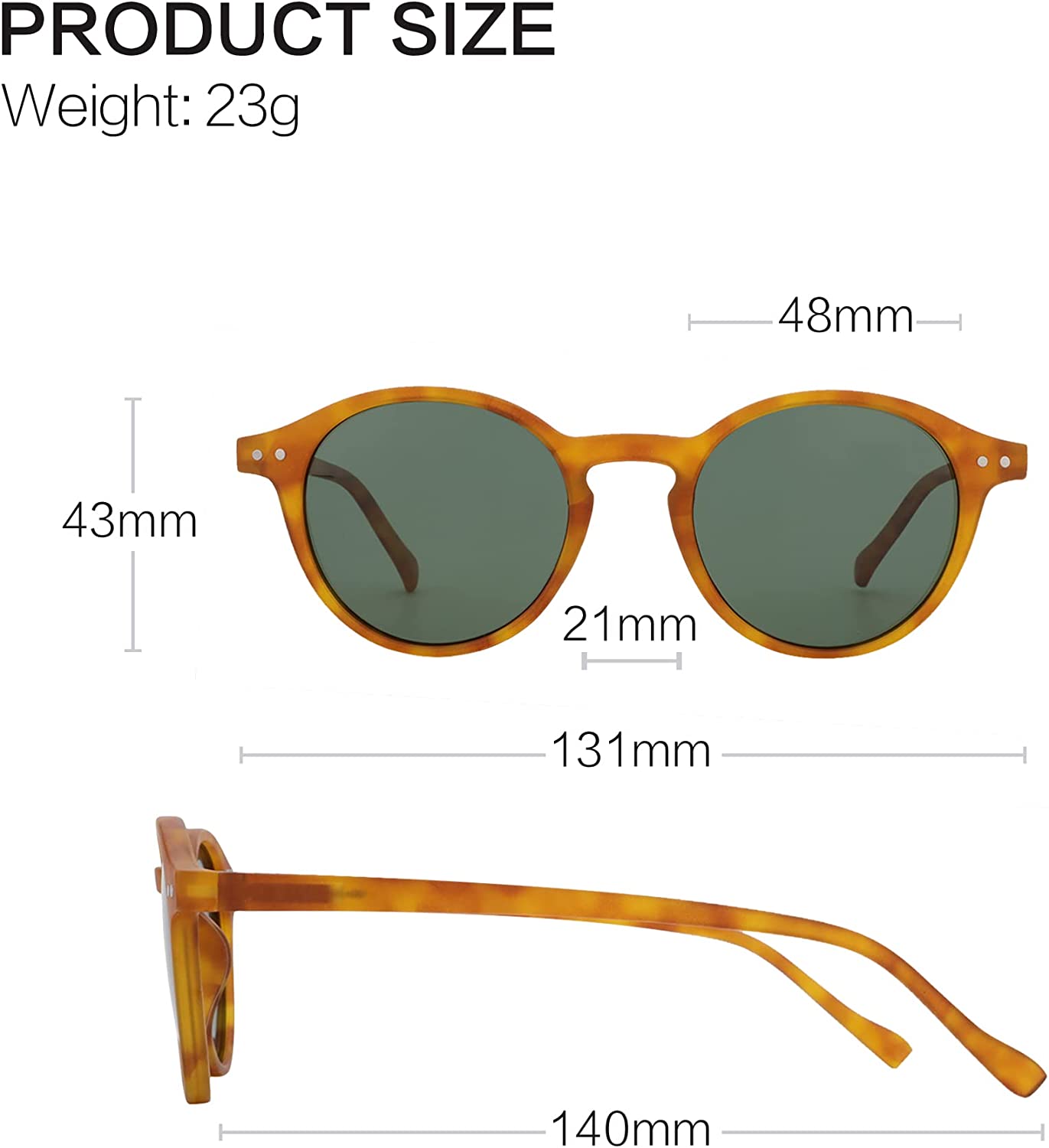 Eyehoo Polarized Round Sunglasses