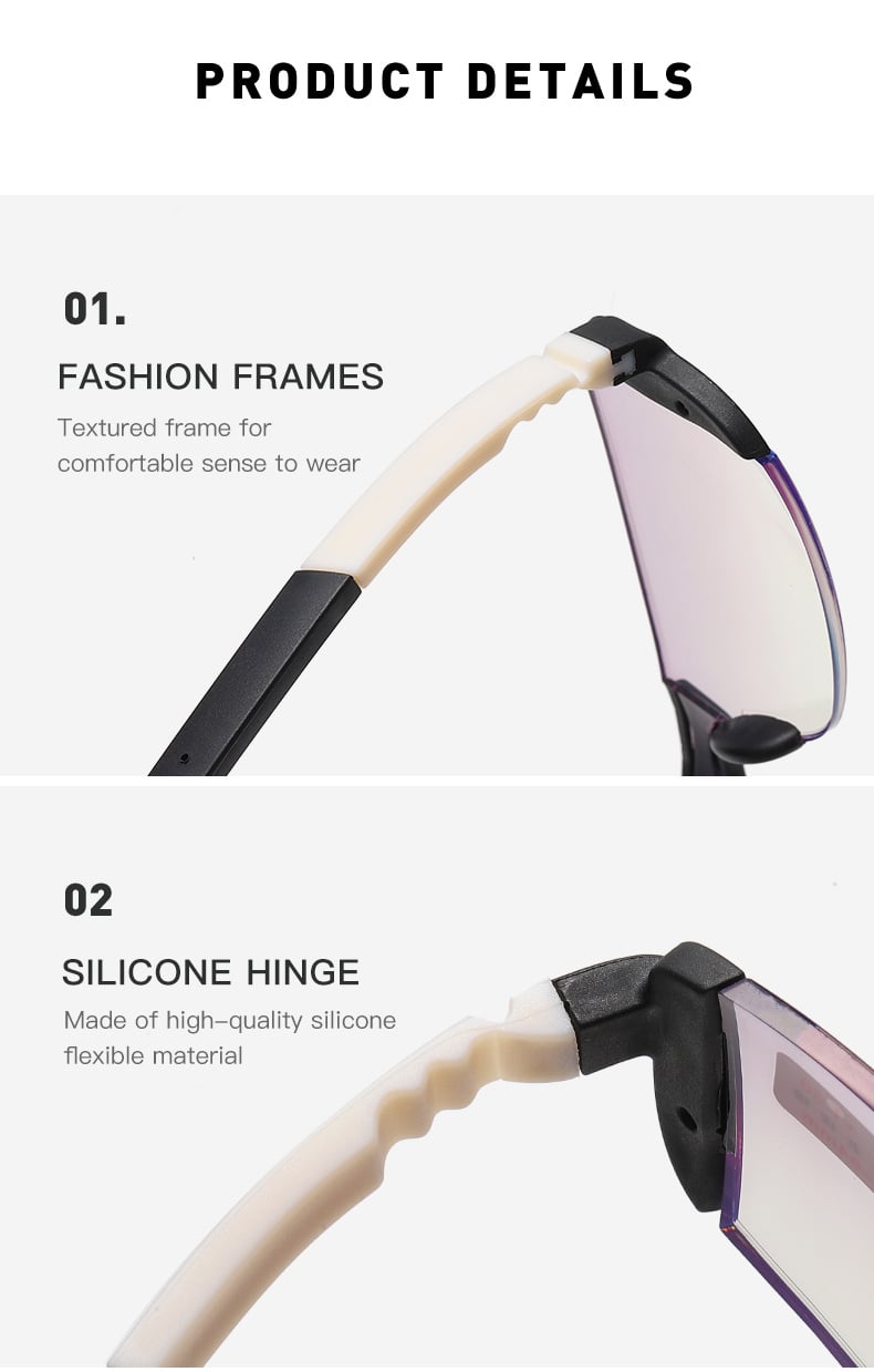 Anti-blu-ray anti-shatter reading glasses