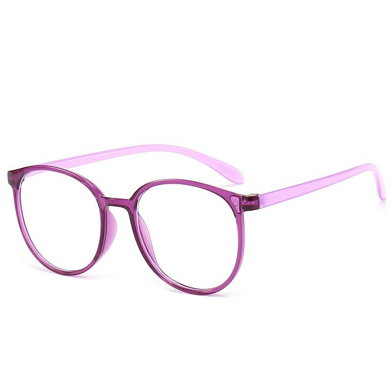 Round frame anti-blue light reading glasses