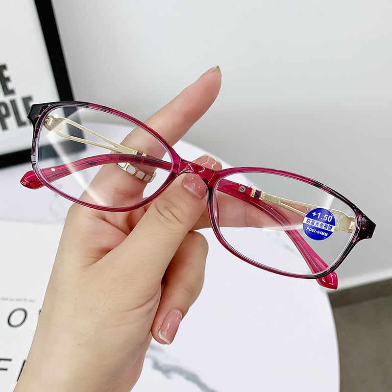 Lightweight metal anti-blue light reading glasses