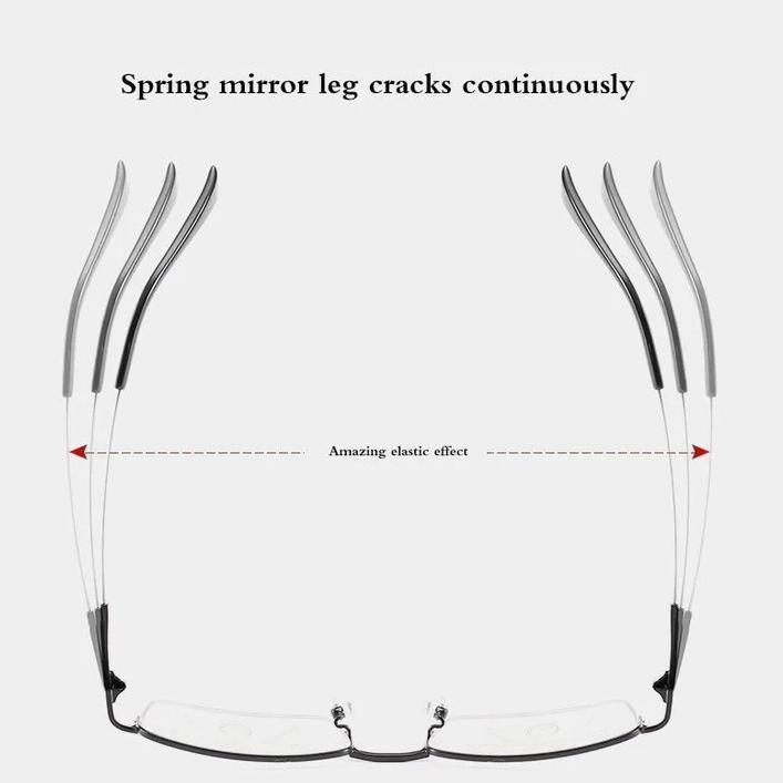 Progressive far and near reading glasses