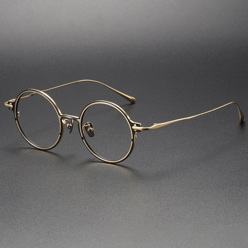 Titanium Vintage Round Eyeglasses Frames PHI