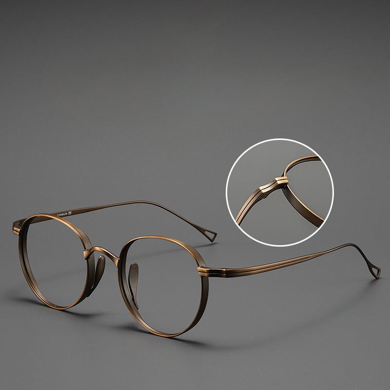 Kylar Titanium Vintage Round Eyeglasses Frames