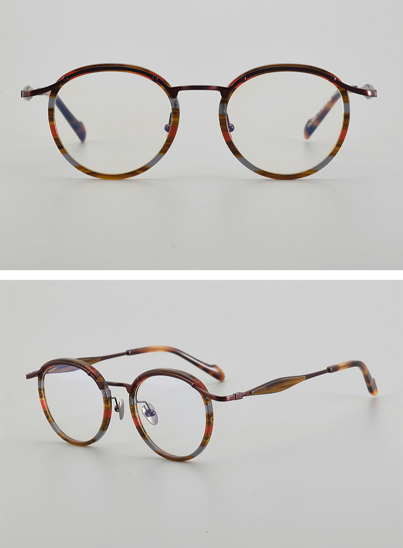 Arvid Retro Oval Titanium Glasses Frame