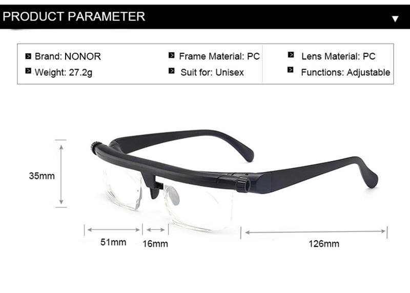 Hot sale 49%off adjustable focus glasses