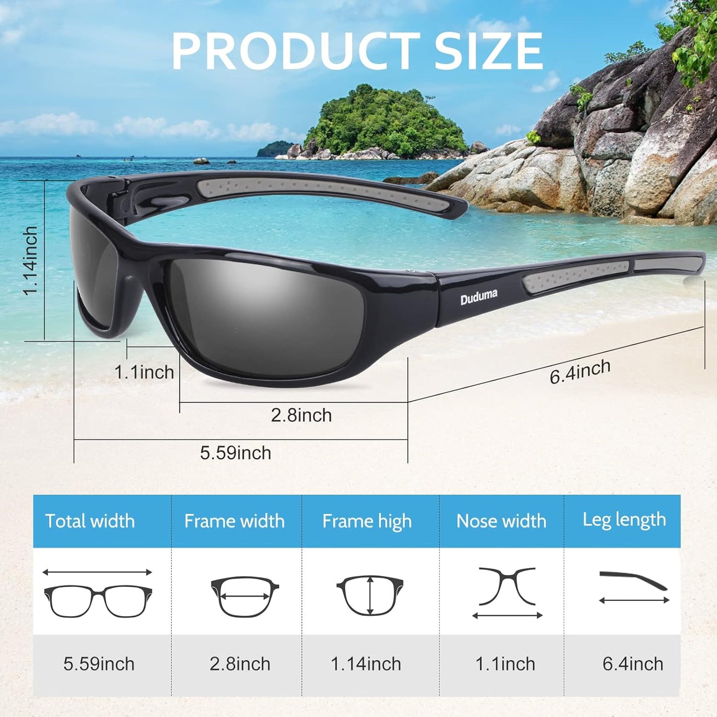Duduma Sports Polarized Sunglasses