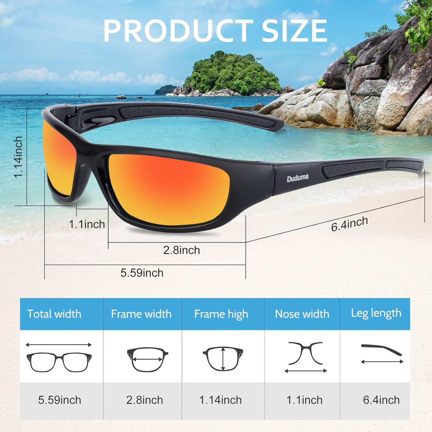 Duduma Sports Polarized Sunglasses