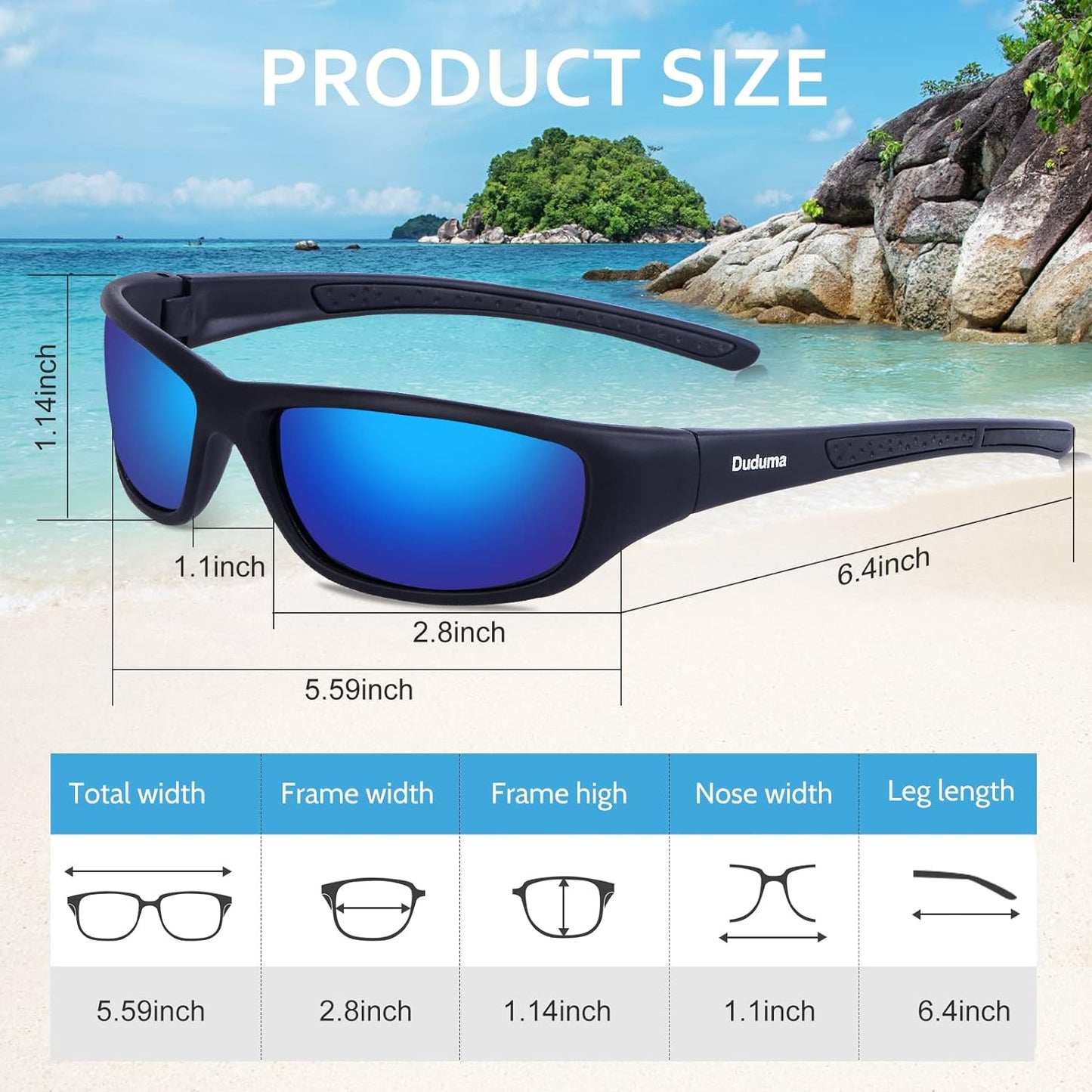 Duduma Sports Polarized Sunglasses