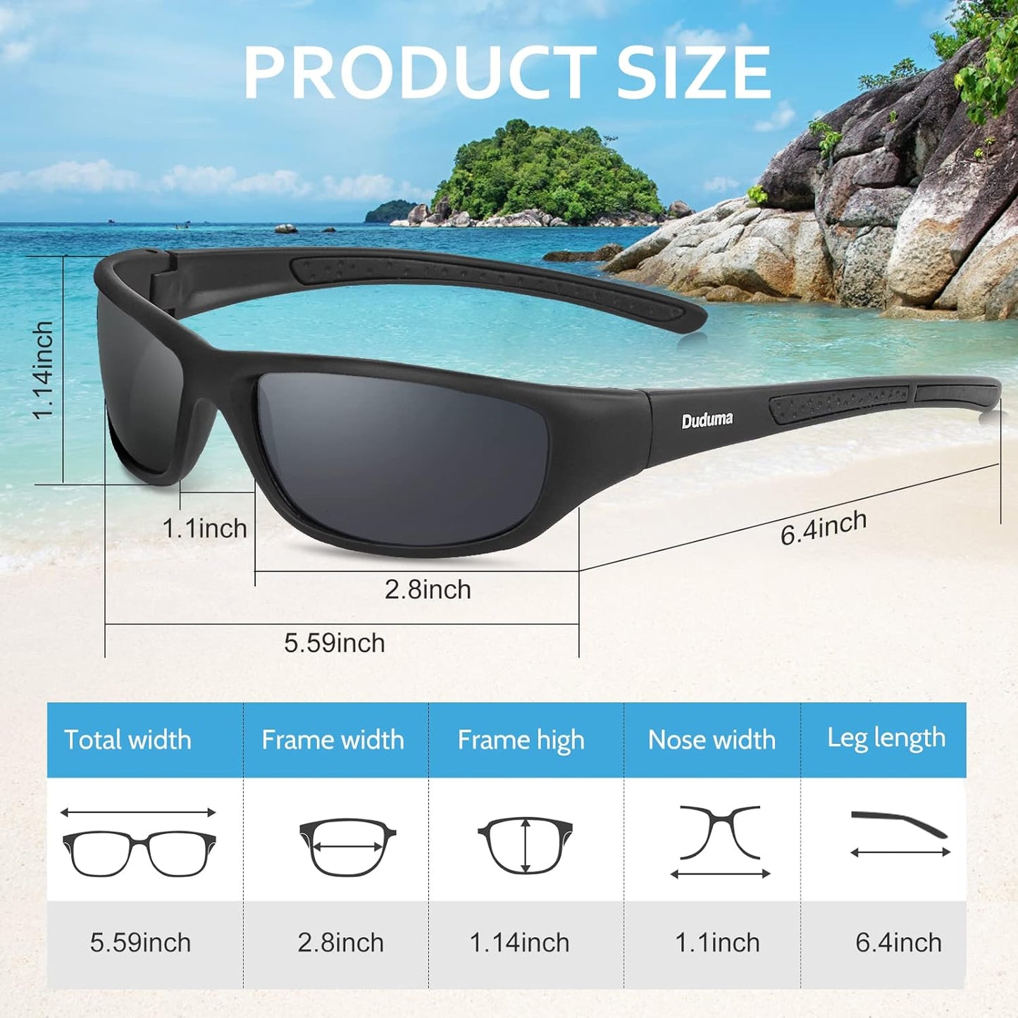 Duduma Sports Polarized Sunglasses