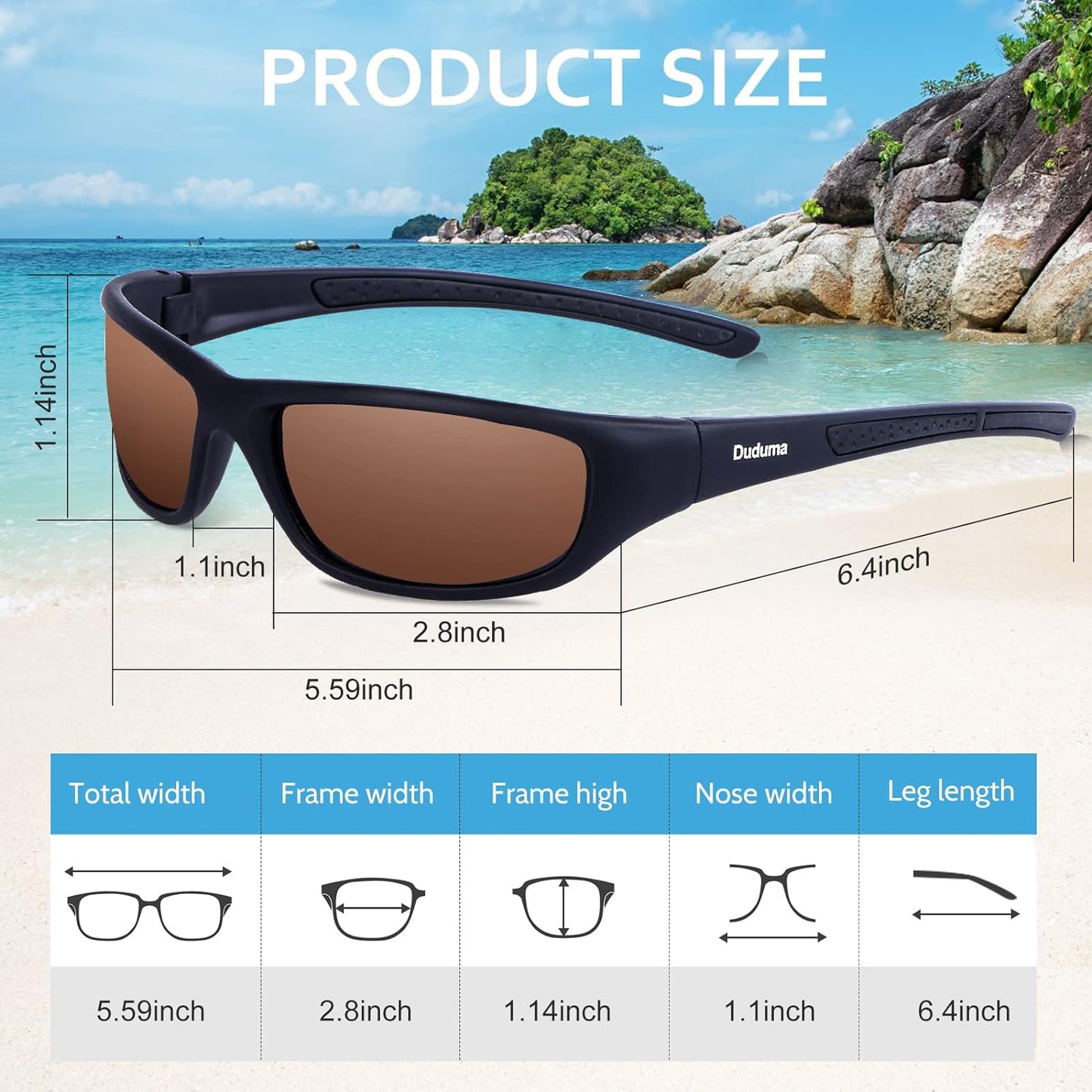 Duduma Sports Polarized Sunglasses