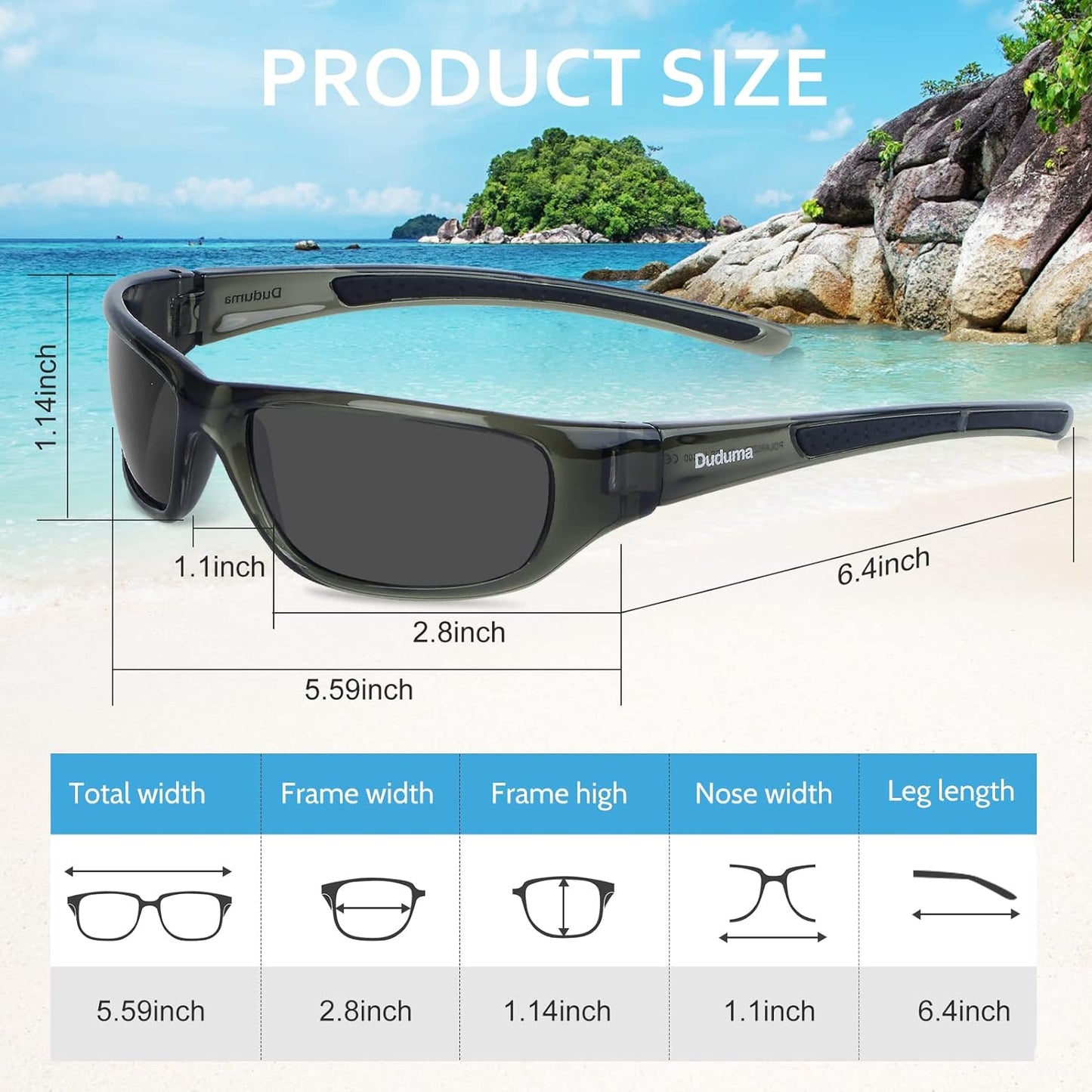 Duduma Sports Polarized Sunglasses