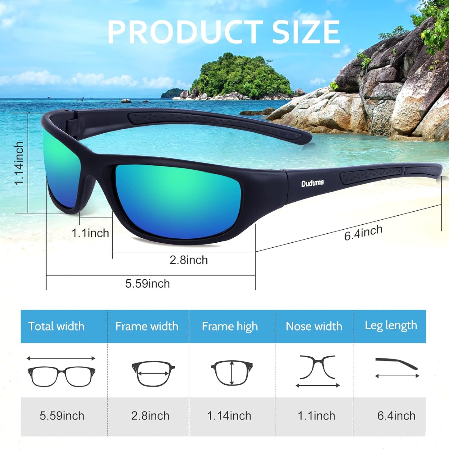 Duduma Sports Polarized Sunglasses