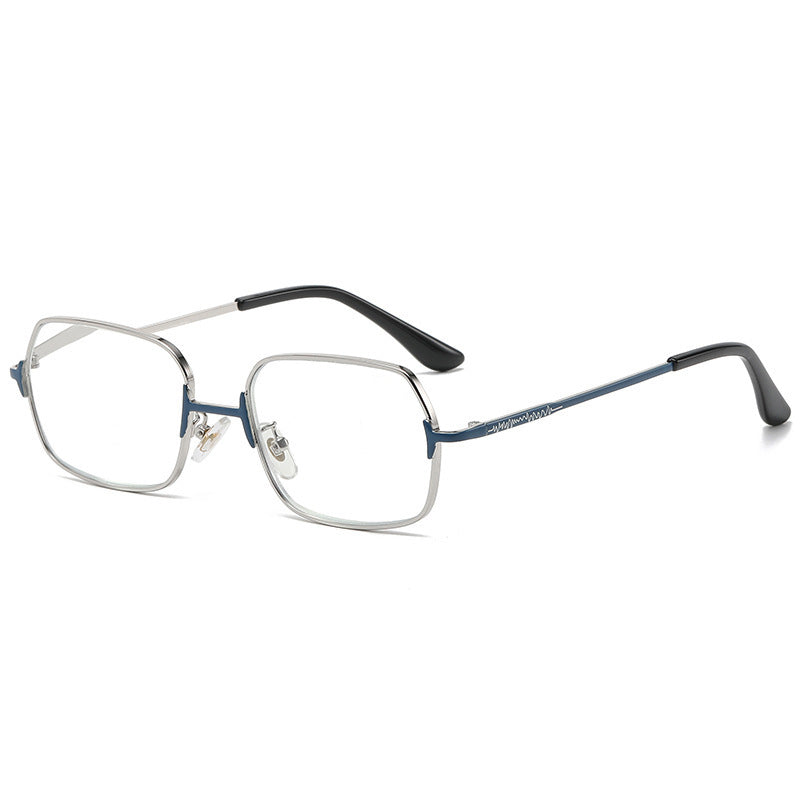Metal frame hd anti-blue light reading glasses