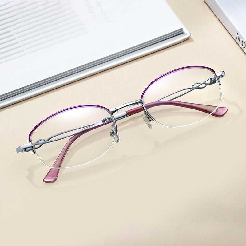 Folding anti-blue light reading glasses