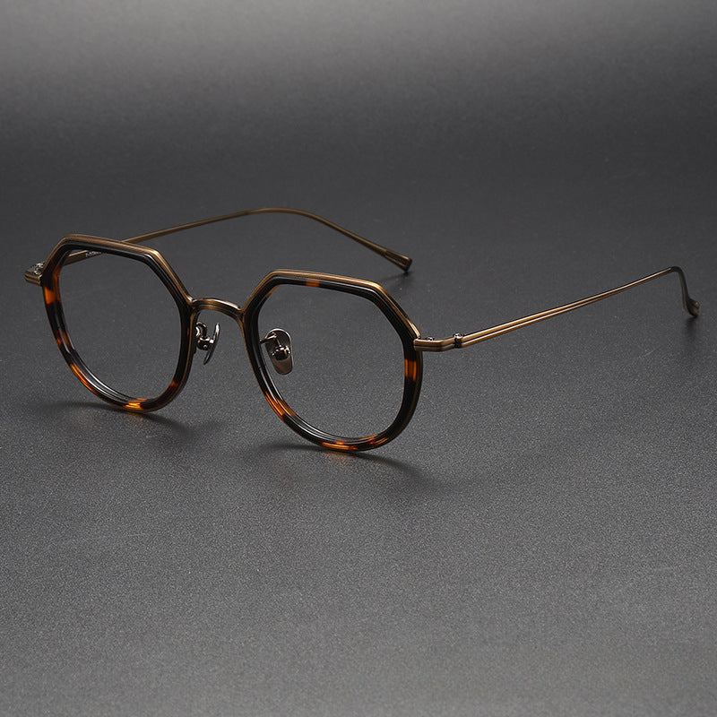 Orion Titanium Geometric Glasses Frame