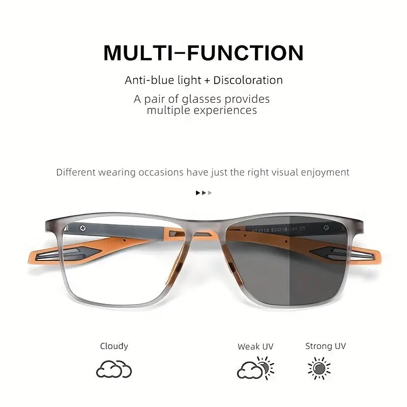 Sports intelligent photochromic nearsighted glasses