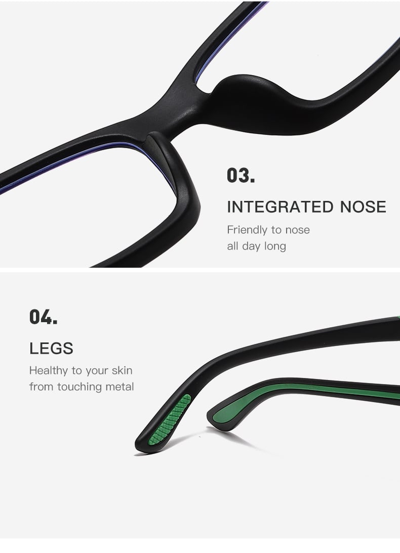 Anti-blue light presbyopic glasses