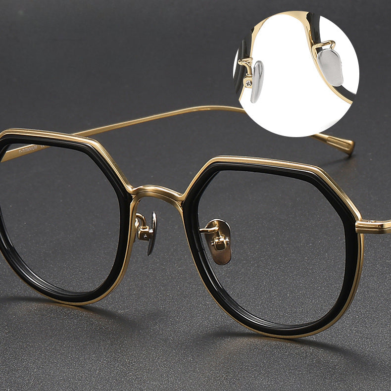 Orion Titanium Geometric Glasses Frame