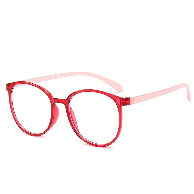 Round frame anti-blue light reading glasses