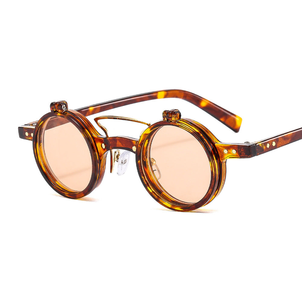 Double-layer flip uv protection sunglasses
