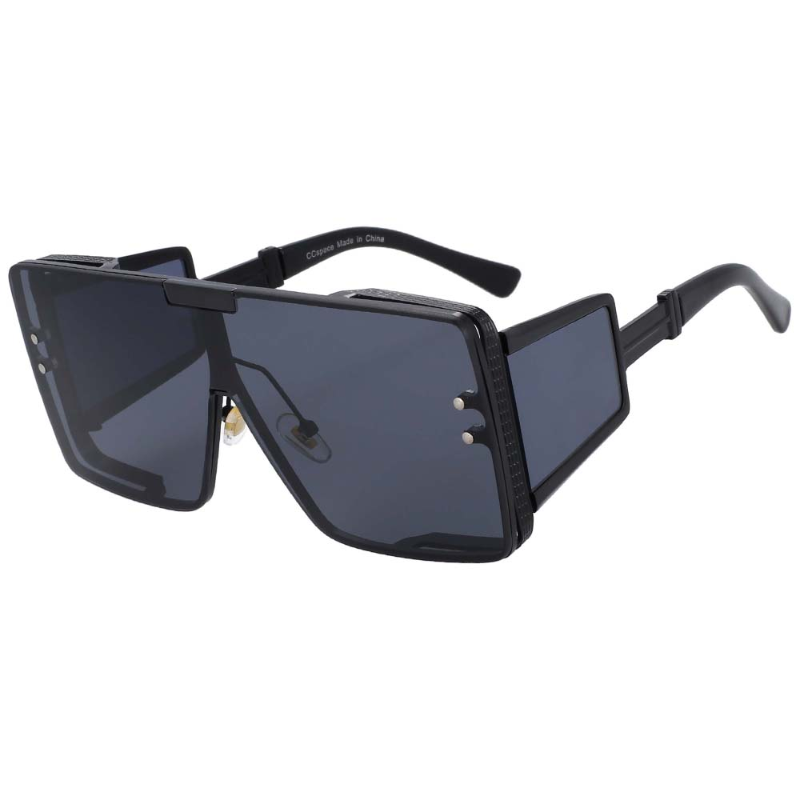 Square Oversized One Lens Sunglasses