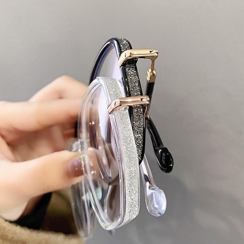 Diamond portable fashion glasses