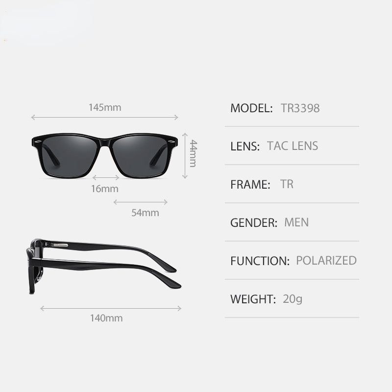 Brand Classic Square Polarized Sunglasses