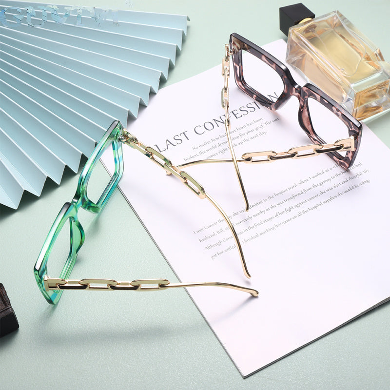 Oversize Square Anti Blue Light Glasses