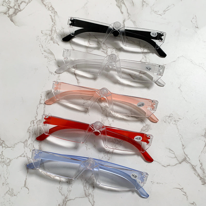Foldable portable reading glasses