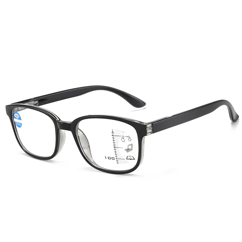 Progressive multi-focus reading glasses