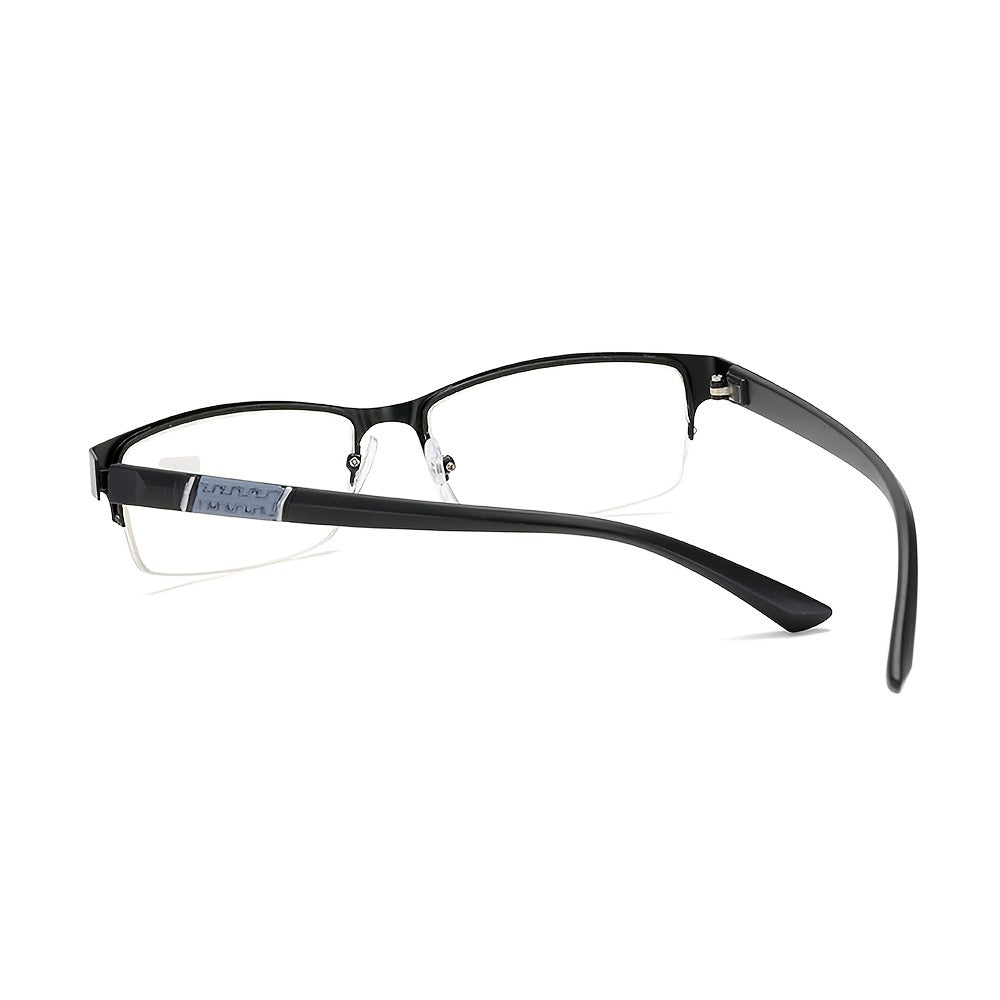 Metal alloy half frame reading glasses