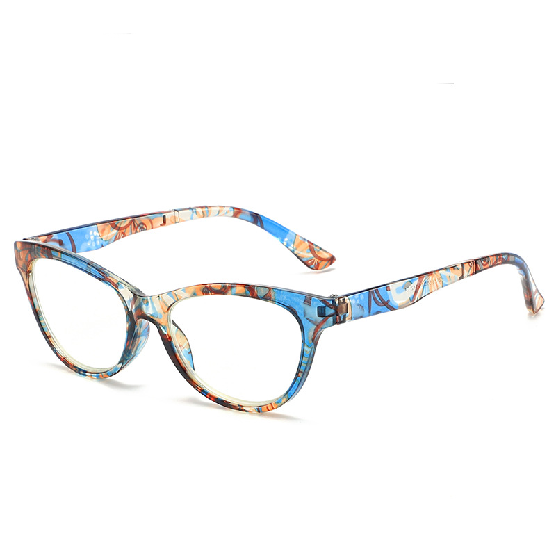 Pattern printed hd anti-blue light reading glasses