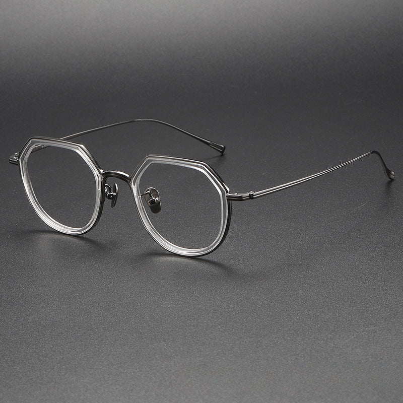 Orion Titanium Geometric Glasses Frame