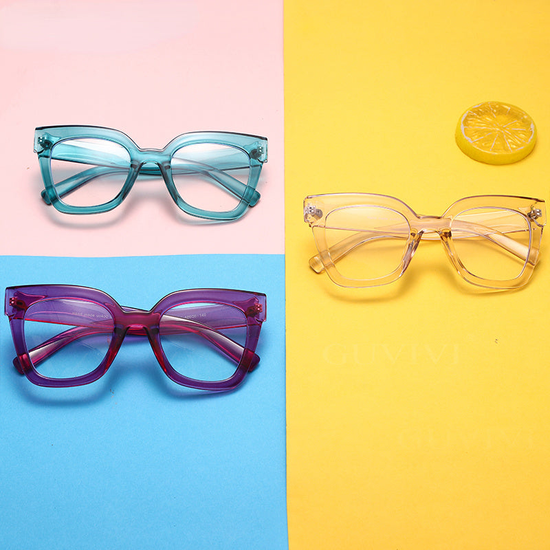 Cat Eye Square Optical Anti Blue Glasses Frames