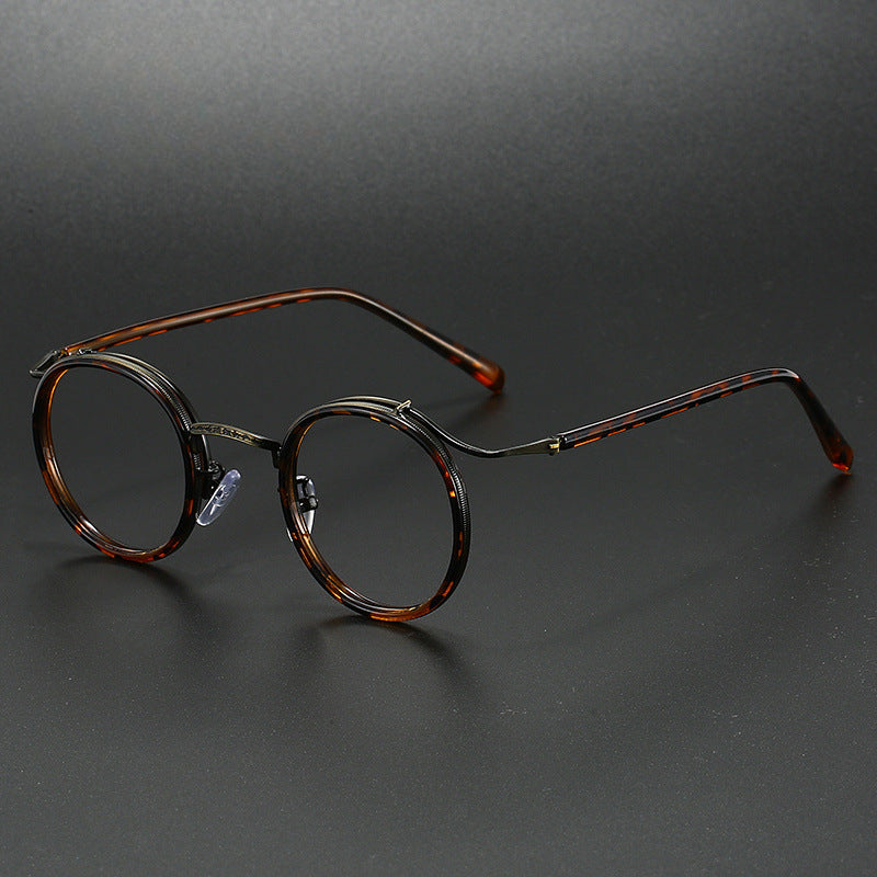 Evander Titanium Round Glasses Frame