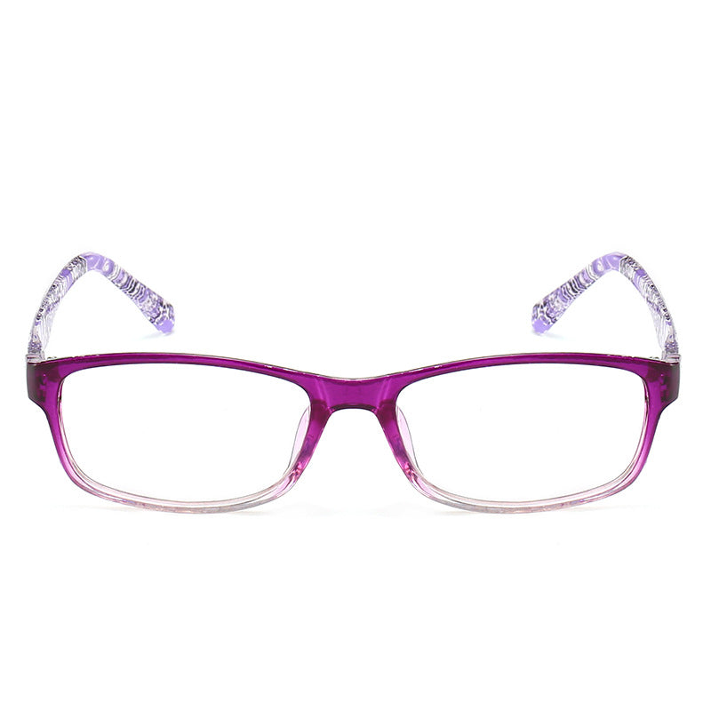 Printed resin anti-blue light reading glasses