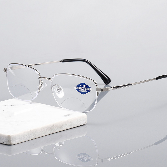 Bifocal reading glasses