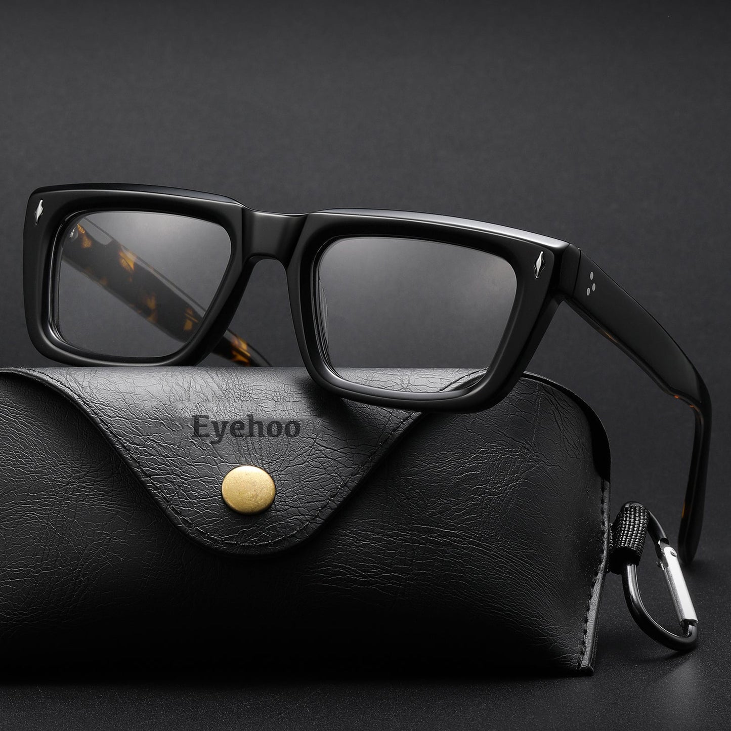 Sutton Retro Rectangle Acetate Glasses Frame
