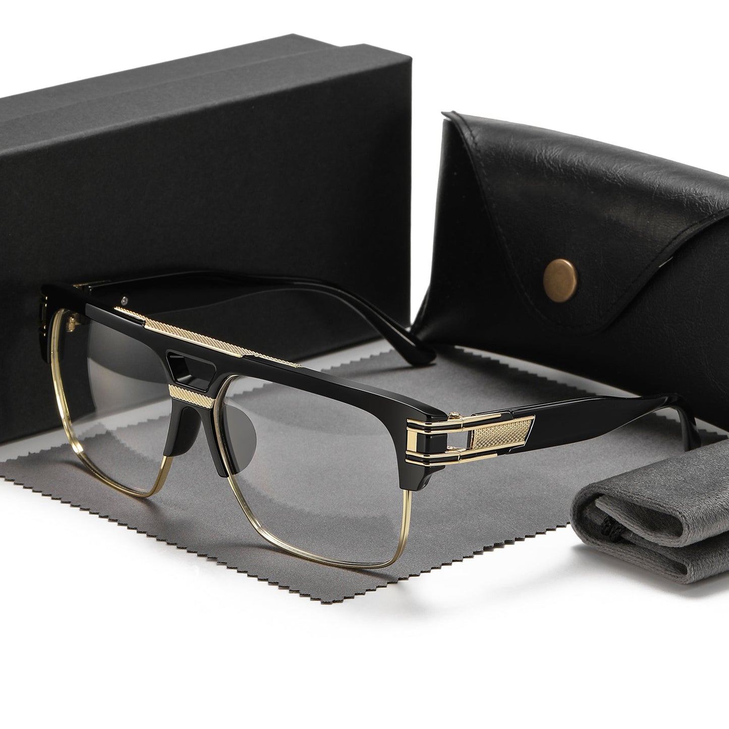 Luxury Squre Metal Eye Glasses Frame