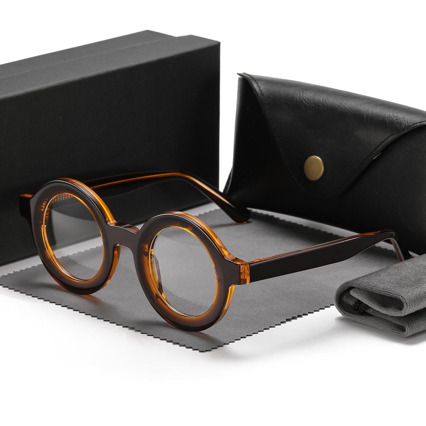 Sean Retro Round Acetate Glasses Frame