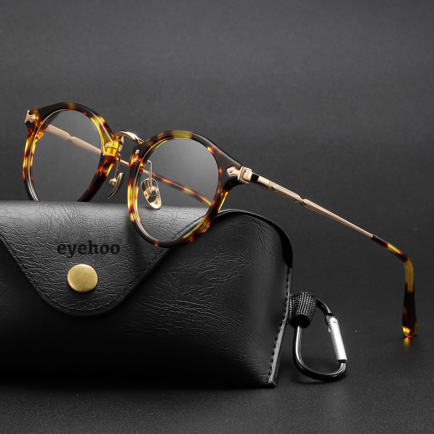 Sylor Titanium Vintage Oval Eyeglasses Frames