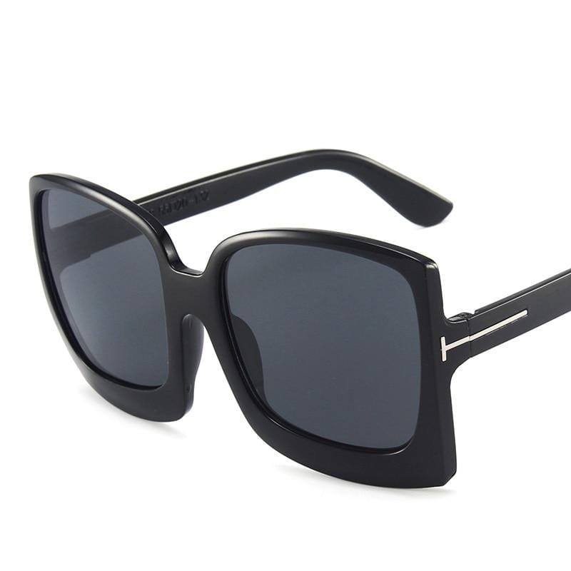 Fashion Square Big Frame Vintage Retro Sunglasses