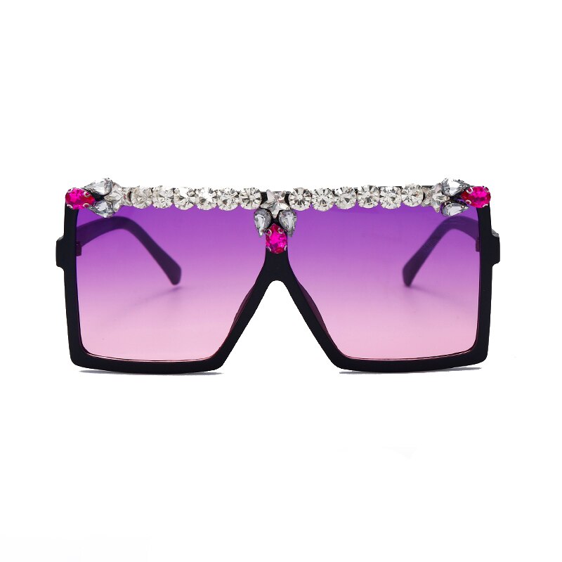 Punk Diamond Rhinestone Eyeglasses UV400