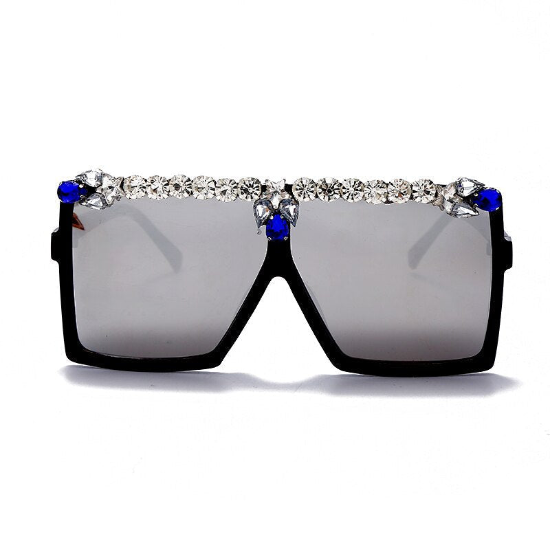 Punk Diamond Rhinestone Eyeglasses UV400