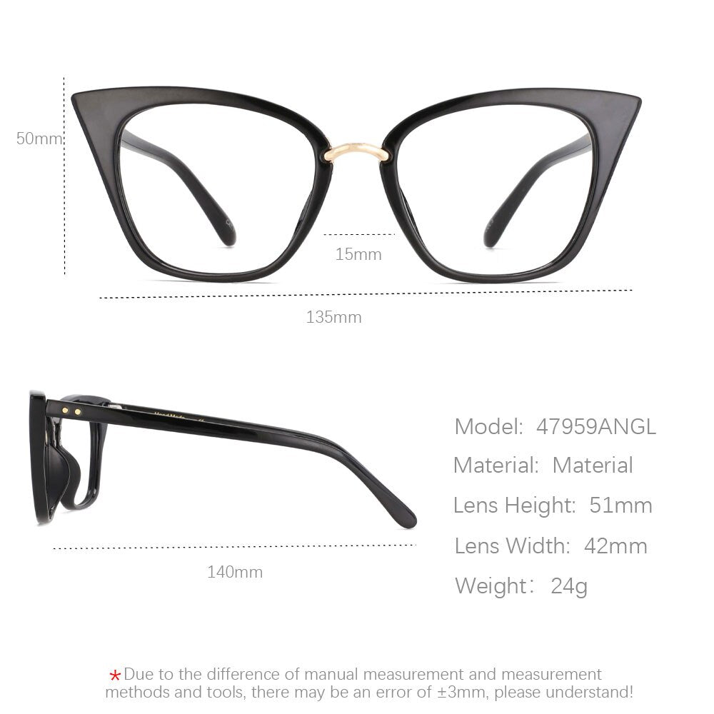 Cat Eye Anti Blue Light Ladies Computer Glasses