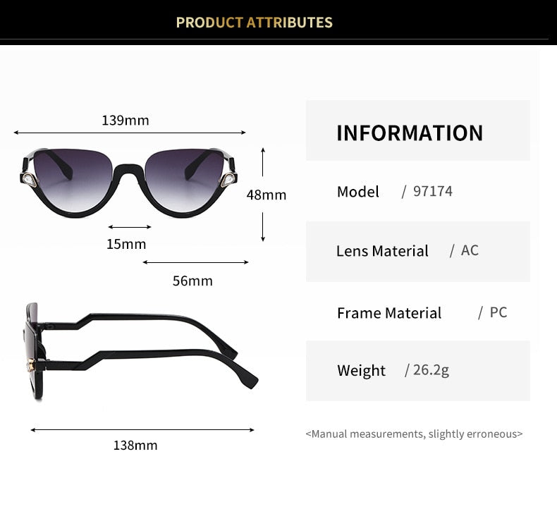 Transparent Cat Eye Prescription Glasses