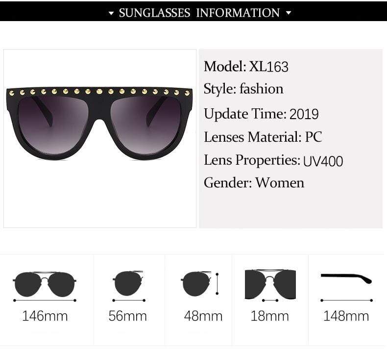 Luxury Oversized diamond sunglasses