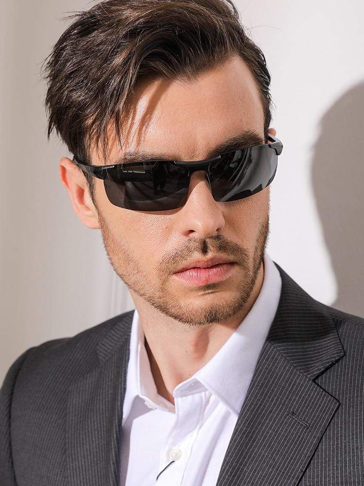 Aluminum Rimless Photochromic Sunglasses