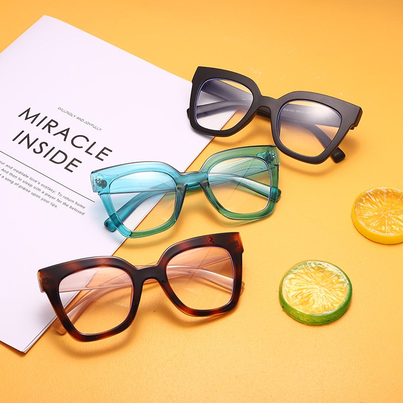 Cat Eye Square Optical Anti Blue Glasses Frames