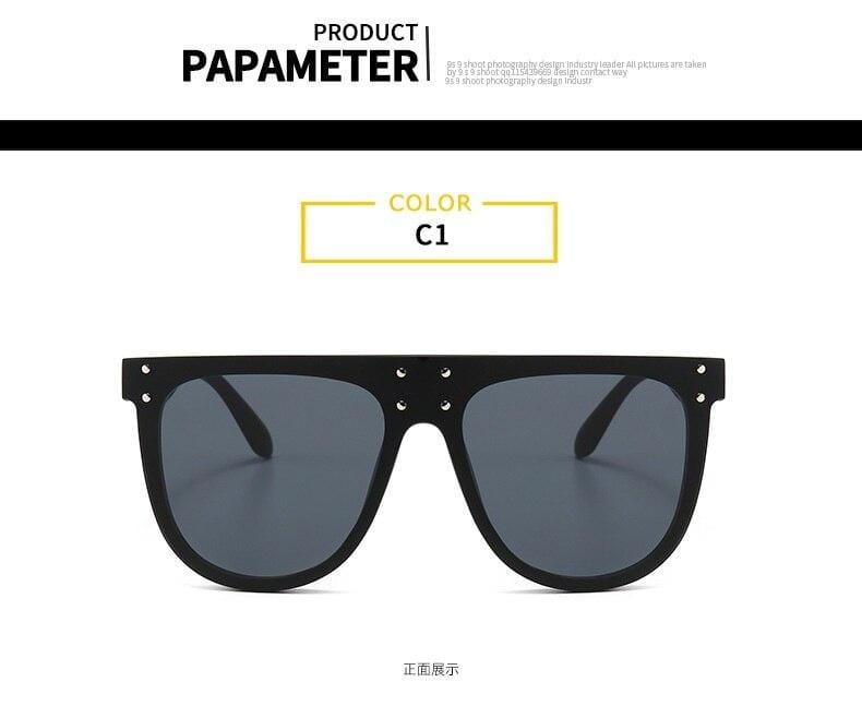 Fashion Unique Rivet Square Sunglasses